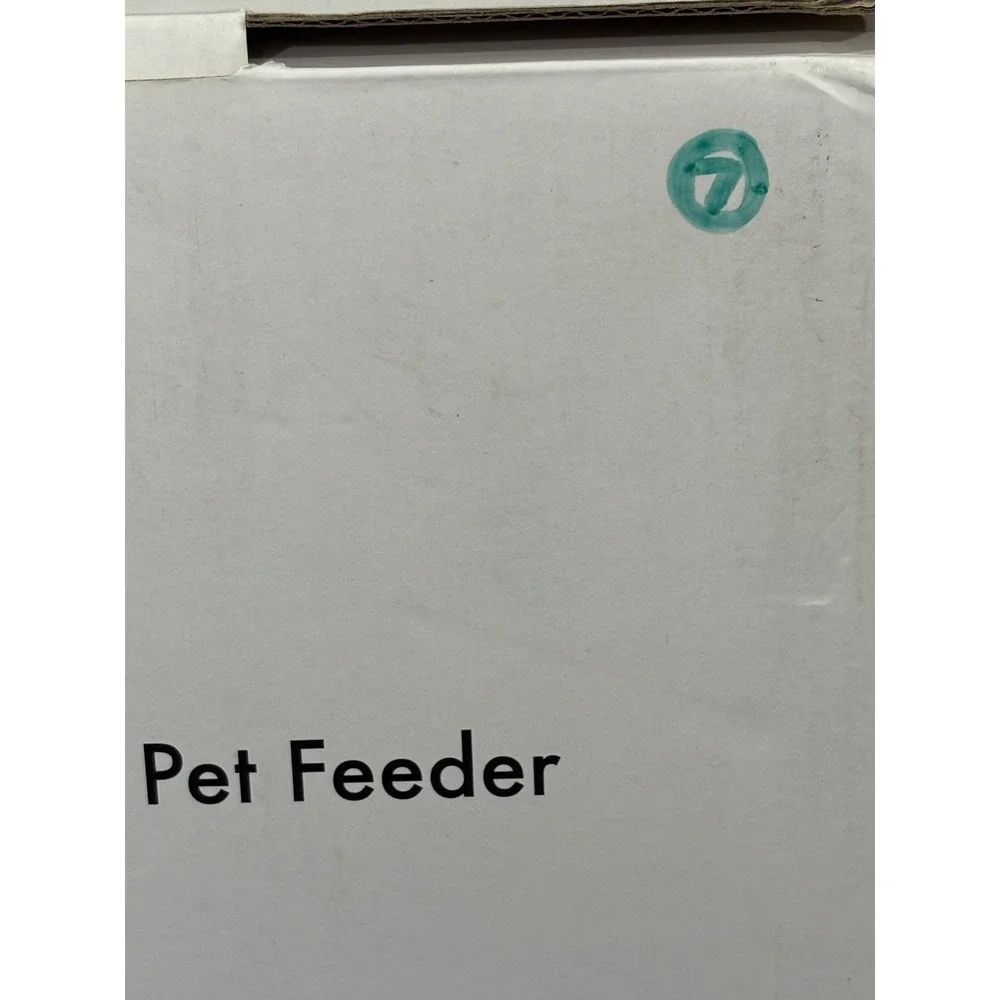 PETLIBRO Easy Feed 4L Automatic Pet Feeder Black Chipped Cap Tested Working good